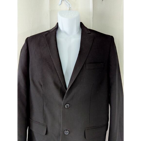 CALVIN KLEIN! GORGEOUS BLACK IMPECCABLY TAILORED DRESS JACKET, BLAZER! SZ 18 - Picture 4 of 11